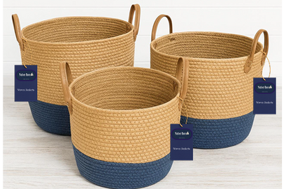 Woven Baskets (3 Piece Set)