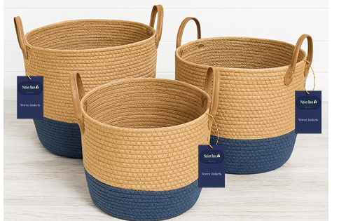 Woven Baskets (3 Piece Set)