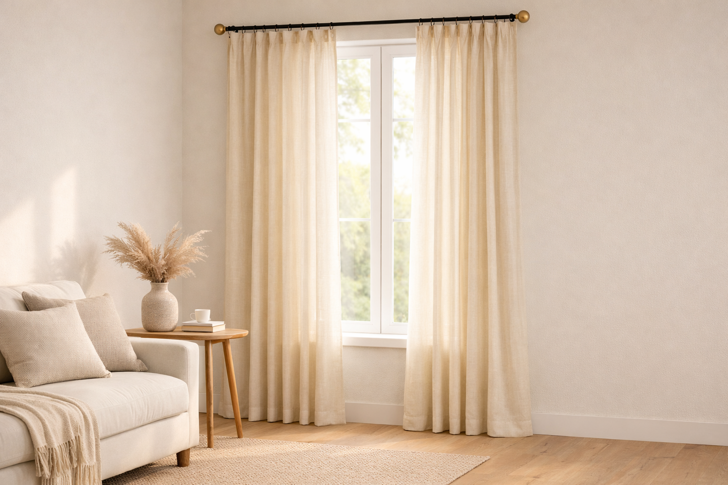 COTTON LINEN BLEND 3 WAY PANEL