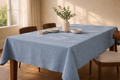 COTTON LINEN BLEND TABLECLOTH