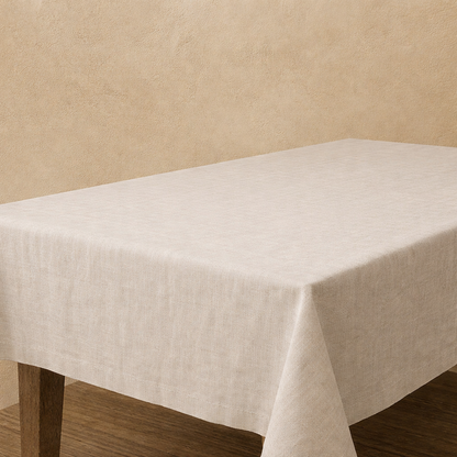 COTTON LINEN BLEND TABLECLOTH