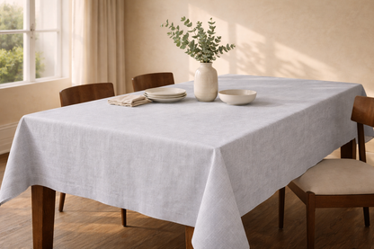 COTTON LINEN BLEND TABLECLOTH
