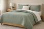 COTTON VOILE MADDIE CHANNEL STITCH QUILT SET