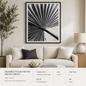 FRAMED PALM FROND PHOTO PRINT