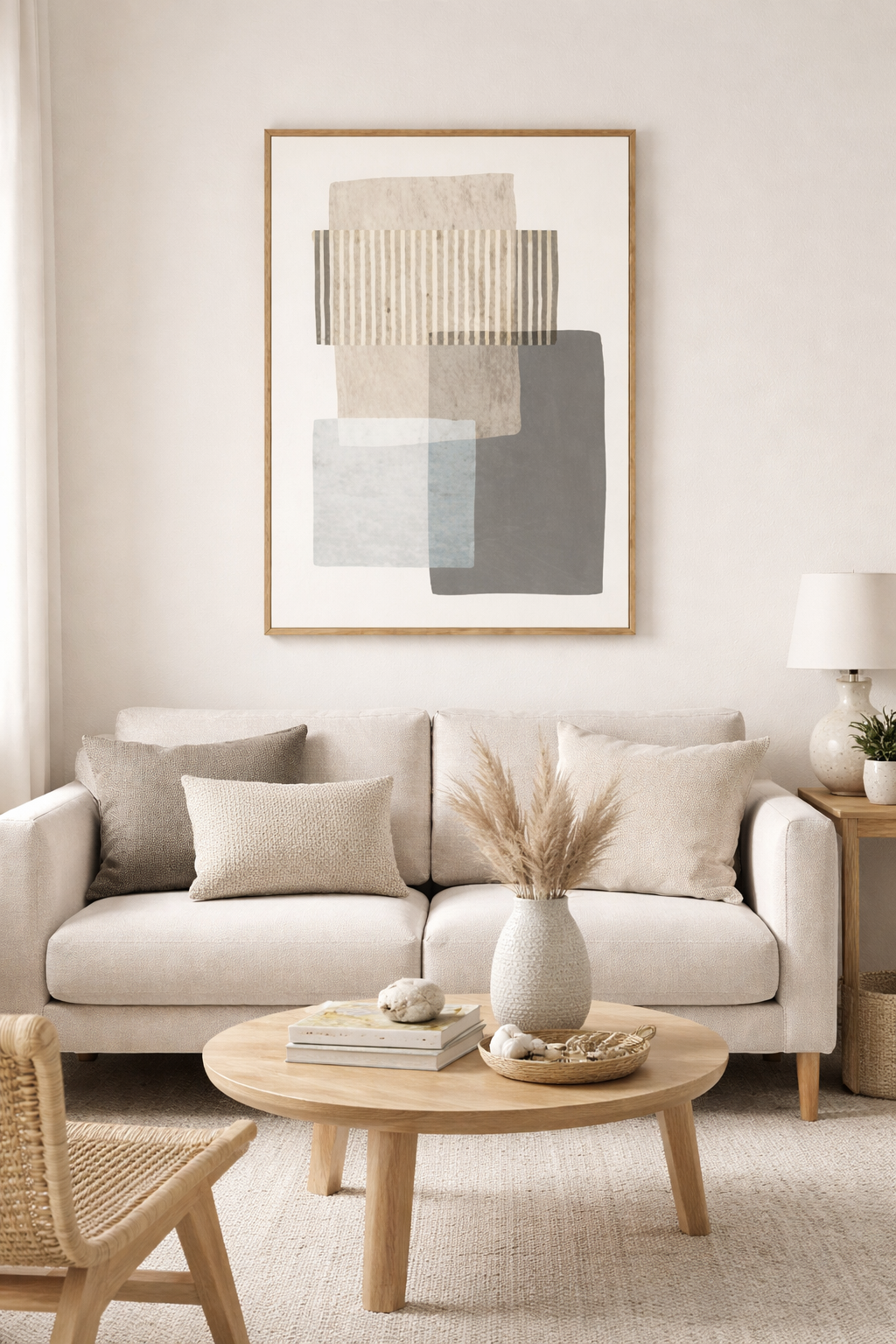 Wall Art - Colored Squares Framed Art