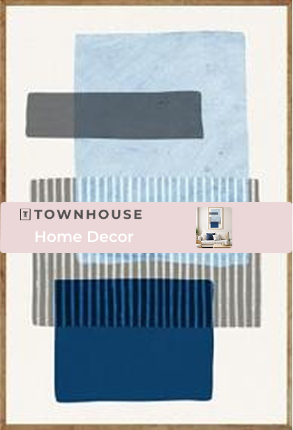 Wall Art - Colored Squares Framed Art