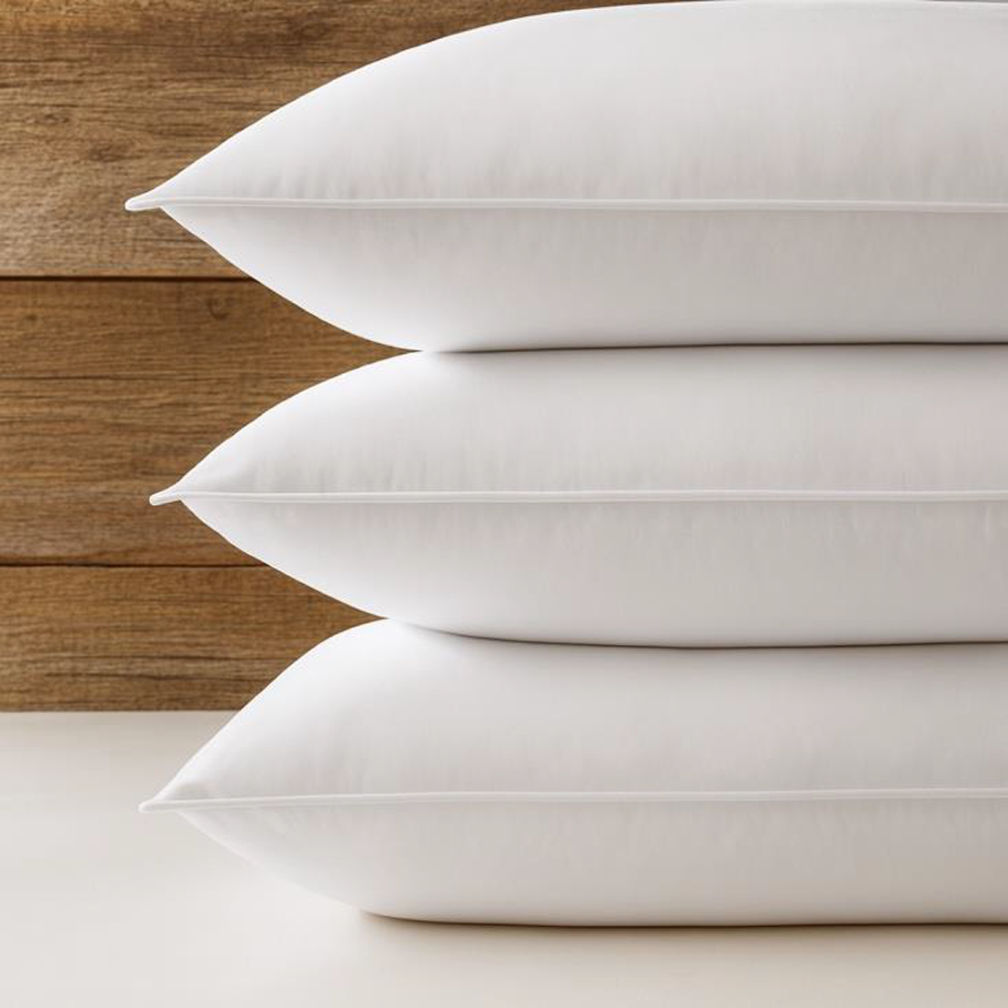 T280 COTTON 30% WHITE DUCK DOWN PILLOW FIRM 30 OZ