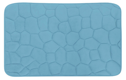 Tumbled Pebbles Plush Non Slip Bathmat