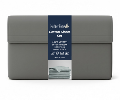 T300 Solid Cotton Sheet Set