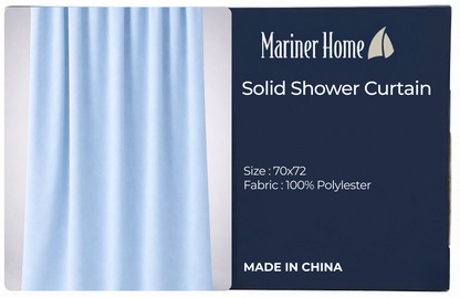 SOLID WATERPROOF EMBOSSED SHOWER CURTAIN