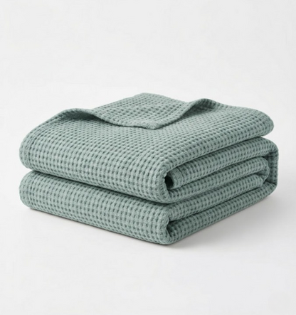 Waffle Cotton Blanket (90x90)