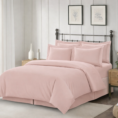T300 Solid Cotton Duvet Set