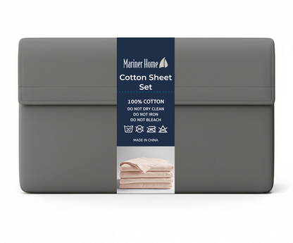 T300 Solid Cotton Sheet Set