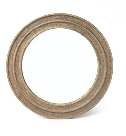 EMBOSSED ROUND MIRROR