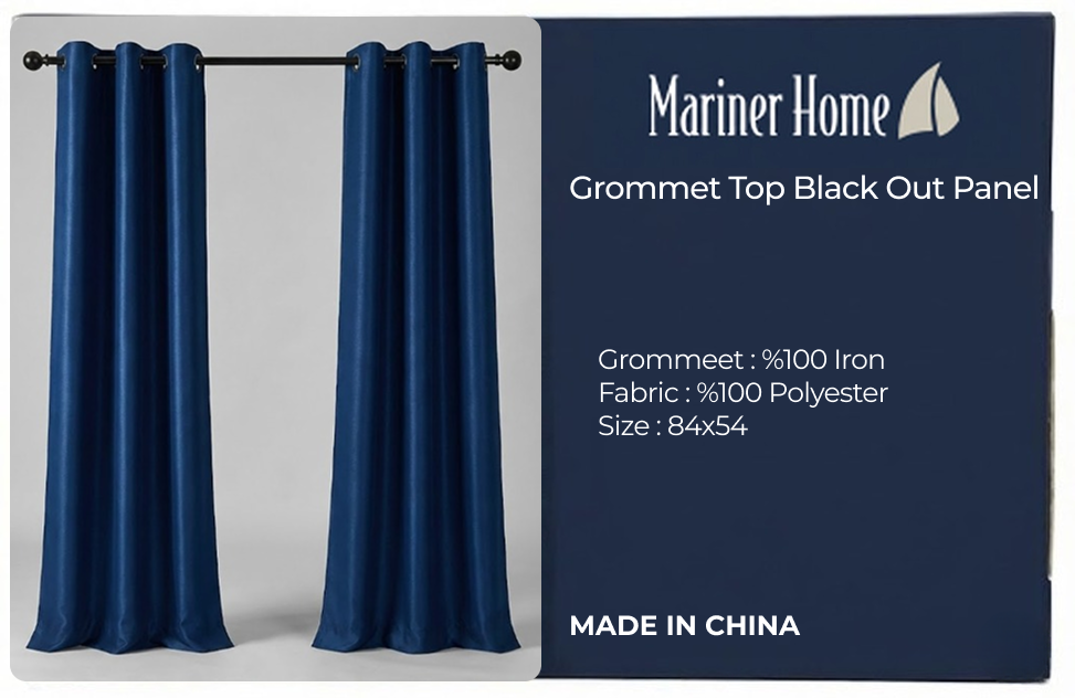 Gromet Top Black Out Panel