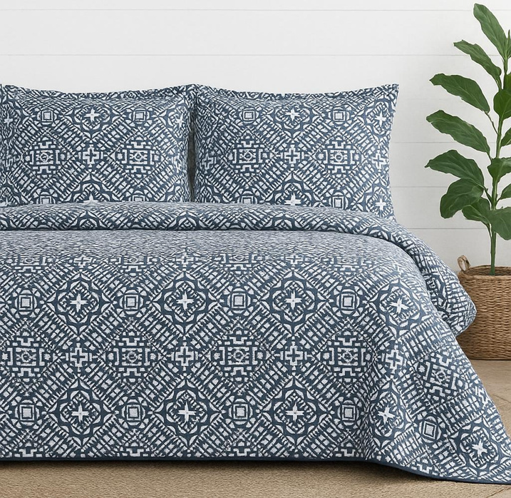 Matelass Quilt Set Ð Medallion Print