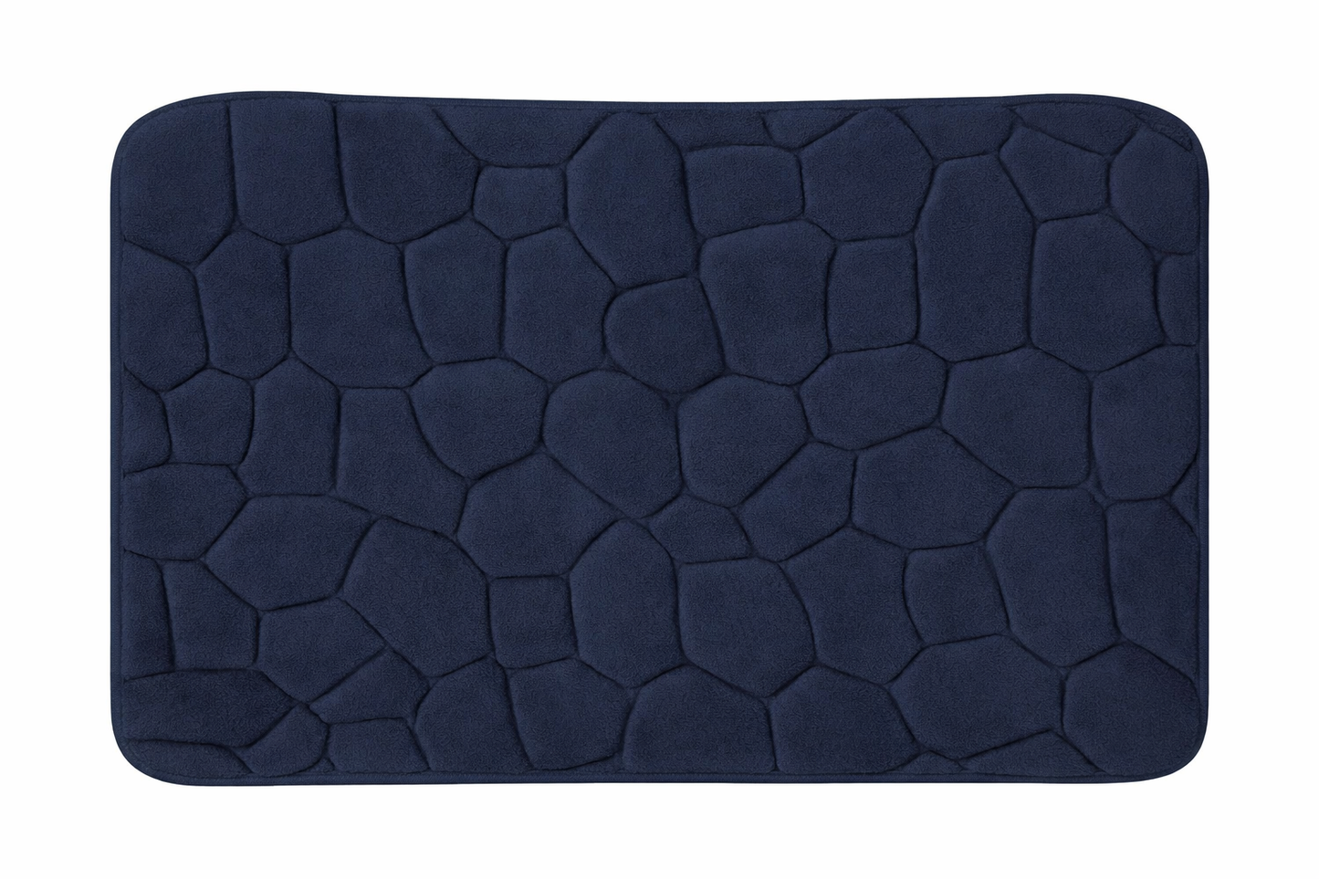 Tumbled Pebbles Plush Non Slip Bathmat