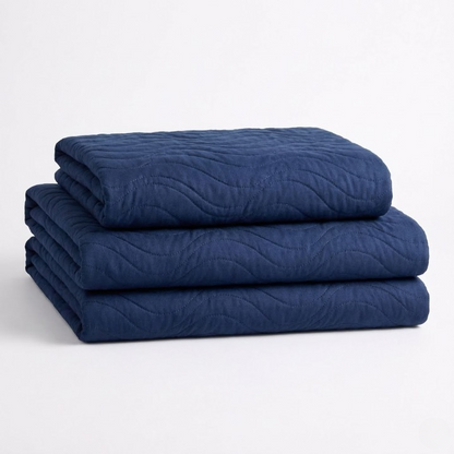 Wave Quilting Cotton Euro Sham