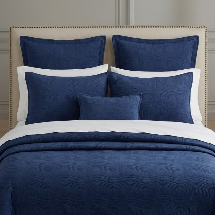 Wave Quilting Cotton Quilt Set