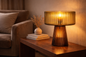FLUTED GLASS UPLIGHTER
