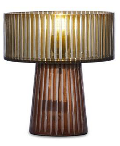 FLUTED GLASS UPLIGHTER