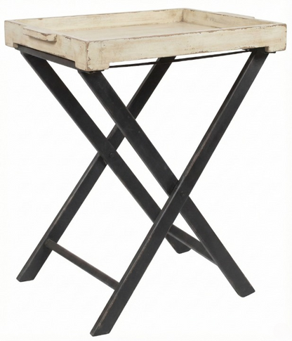 FOLDING CROSS LEG SIDE TRAY TABLE