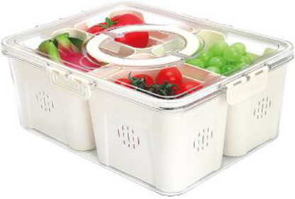 FOUR COMPARTMENTS PORTABLE WATERPROOF CRISPER