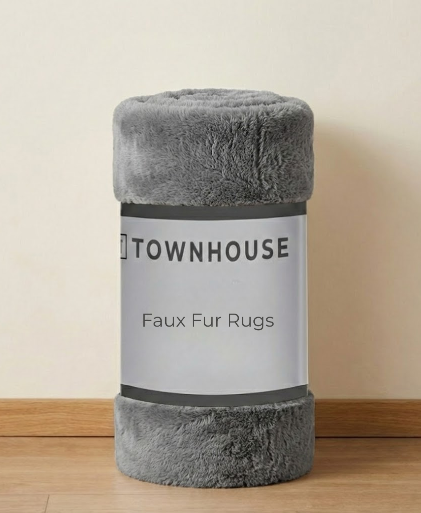 Low Pile Faux Fur Rug (100% Polyester)