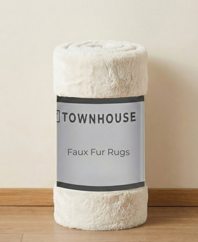 Low Pile Faux Fur Rug (100% Polyester)