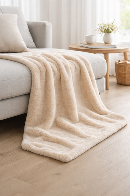 Faux Fur Throw 50x60 (100% Polyester)