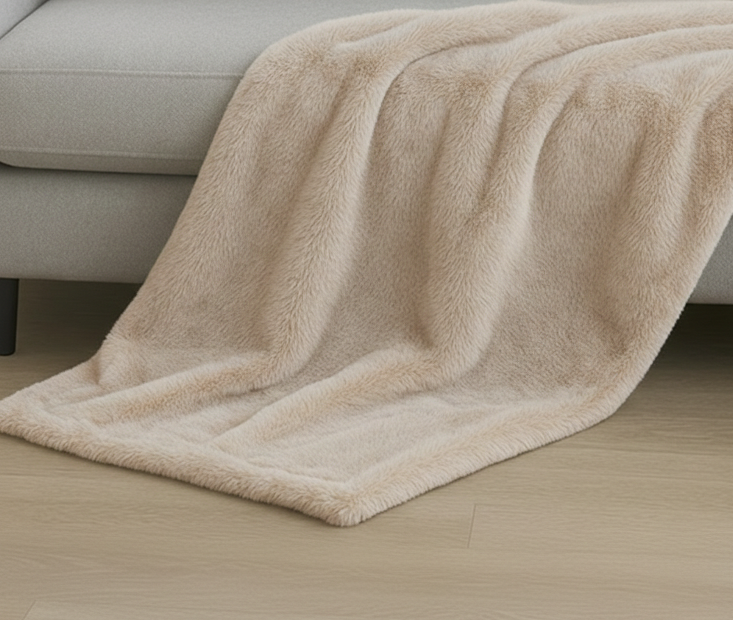 Faux Fur Throw 50x60 (100% Polyester)