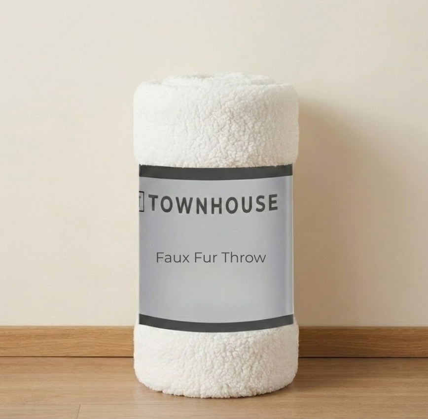 Faux Fur Throw 50x60 (100% Polyester)