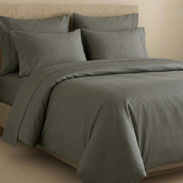 PALM LANE T400 SOLID DUVET COVER SET