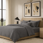 COTTON LINEN BLEND SLD DUVET SET