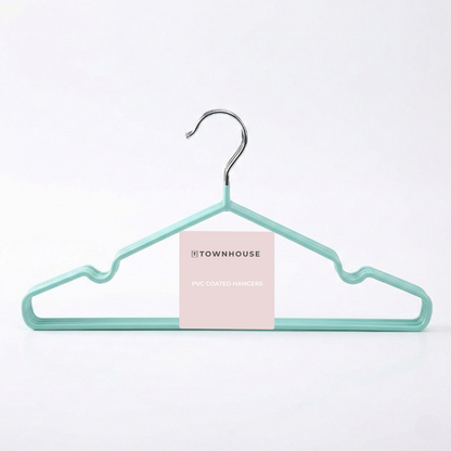 PVC Coated Trouser Hanger with Clips - 5PC