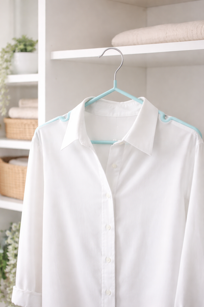 PVC Coated Trouser Hanger with Clips - 5PC