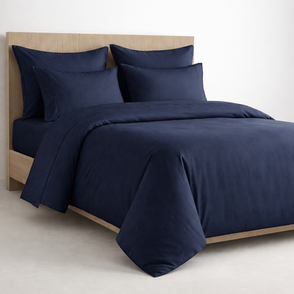 PALM LANE T400 SOLID DUVET COVER SET
