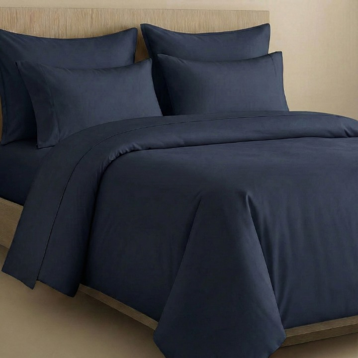 PALM LANE T400 SOLID DUVET COVER SET