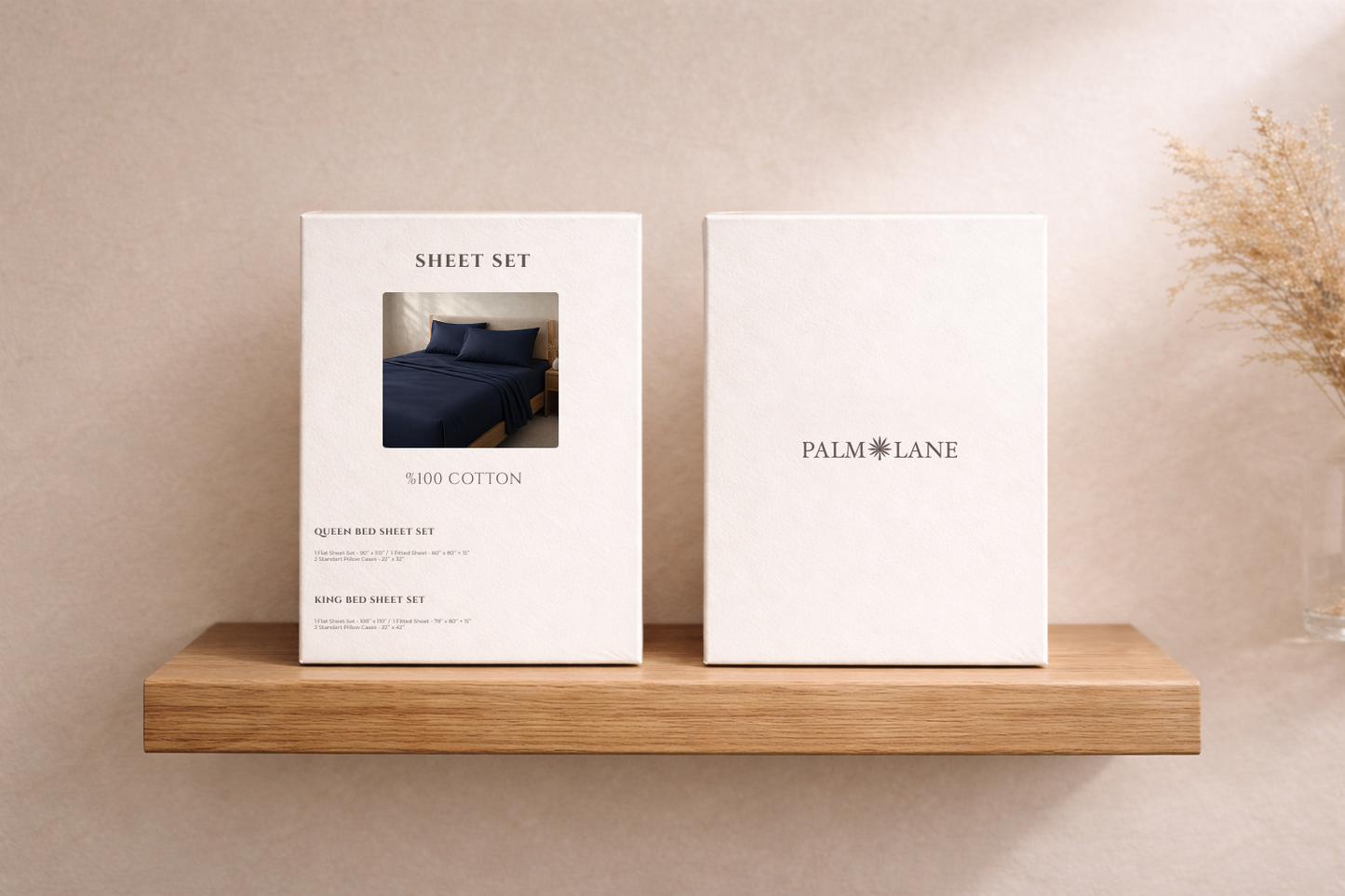 PALM LANE T400 SOLID SHEET SET