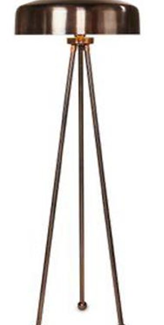 METAL FLOOR LAMP WITH METAL SHADE