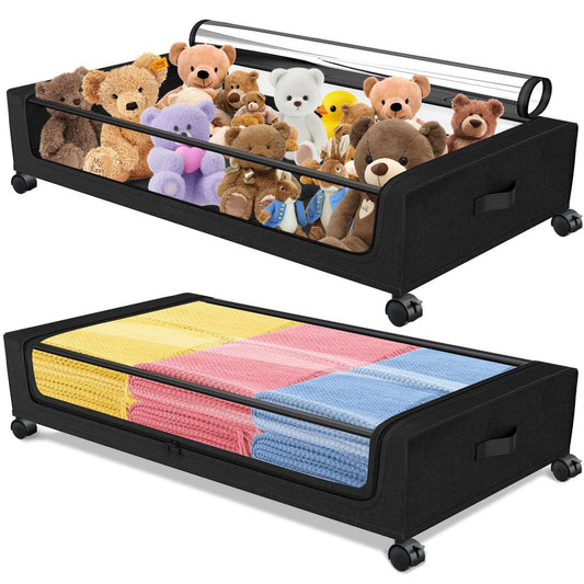 UNDERBED STORAGE RACK WITH CASTERS