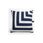 GEOMETRIC STRIPED APPLIQUE DEC CUSHION