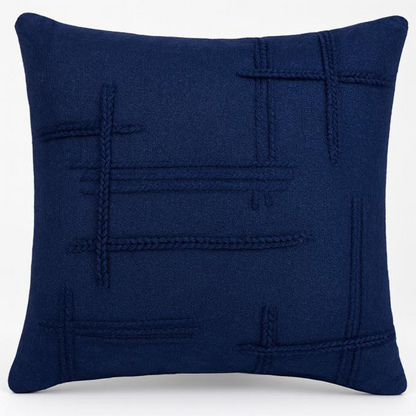 BRAIDED CORD APPLIQUE DEC CUSHION