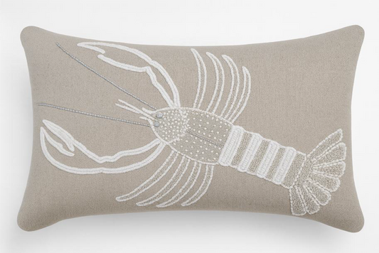 BEADED CRAB DESIGN DEC CUSHION