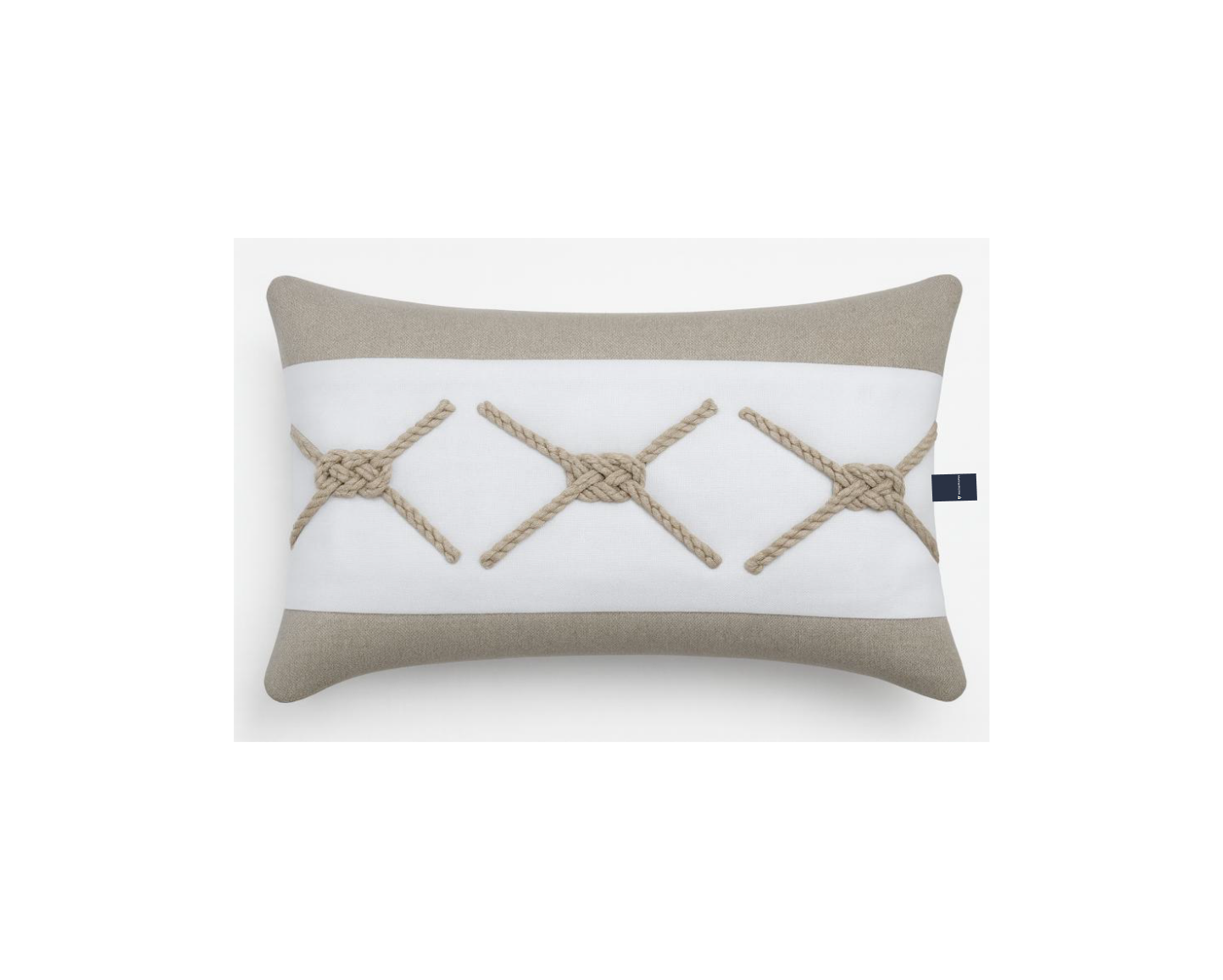 CROSSED JUTE CORD DEC CUSHION