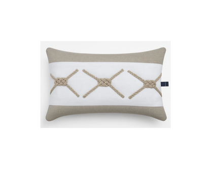 CROSSED JUTE CORD DEC CUSHION