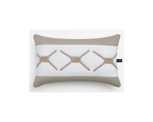 CROSSED JUTE CORD DEC CUSHION