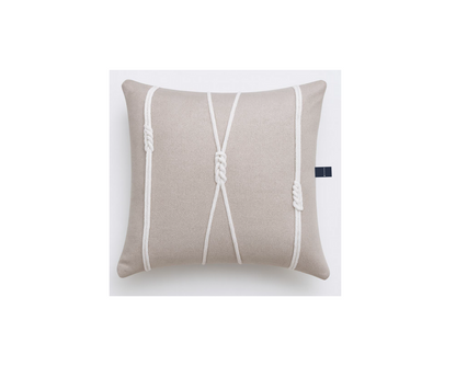 SHELL MOTIF BEAD APPLIQUE DEC CUSHION