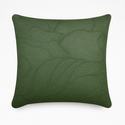 SOLID DOUBLE STITCHED EMBROIDERY DEC CUSHION
