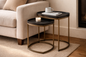 MINIMALIST 2-TIER IRON CONSOLE TABLE